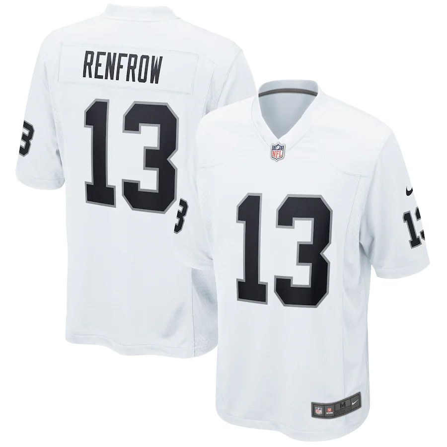 Men Oakland Raiders #13 Hunter Renfrow Nike White Game NFL Jersey